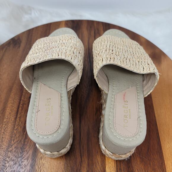 Torgeis Neith Wedge Espadrille 3" Heel Sandals Summer Casual Women's 8 - Picture 7 of 8